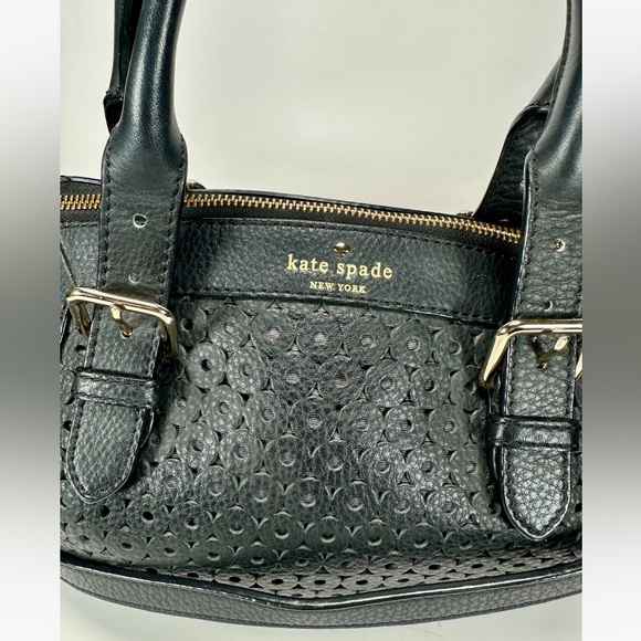 Kate Spade Mercer Isle Small Sloan Black Genuine Leather Satchel Shoulder Bag - Picture 6 of 16